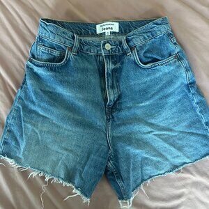 Reformation Wilder High Waist Denim Cutoff Shorts (Size 26)
